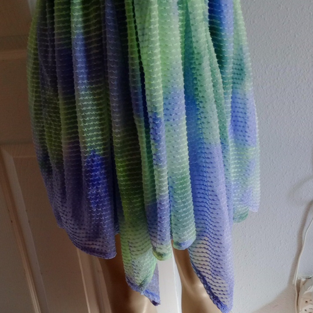wild fable Pastel Gradient Pleated Dress (Green, Lavender, Pink) - Picture 4 of 11